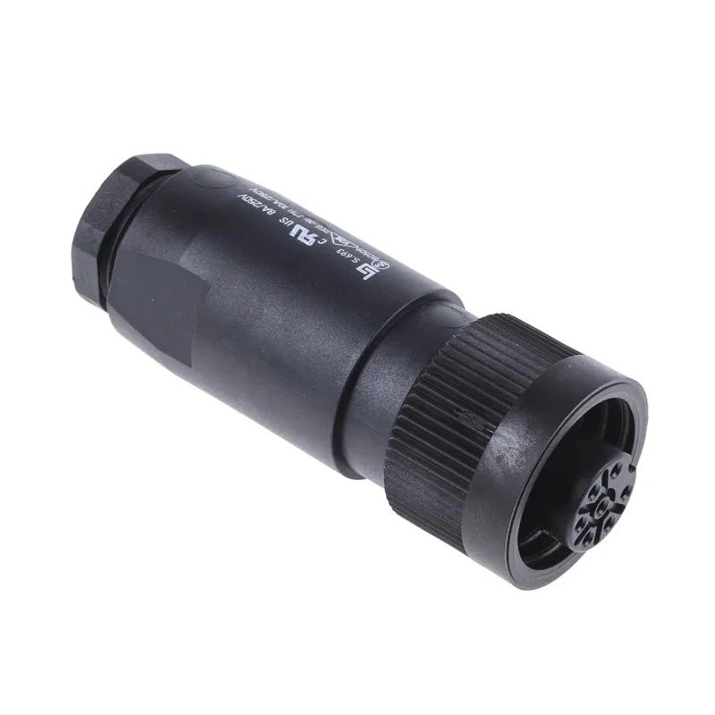 binder Circular Connector 7 Contacts Cable Socket Female IP67 250V 10A Screw Clamp Termination RD24 693 Series 