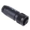binder Circular Connector 7 Contacts Cable Socket Female IP67 250V 10A Screw Clamp Termination RD24 693 Series