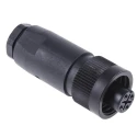 binder Industrial Circular Connector 4 Contacts Cable Socket Female IP67 16A 400V RD24 693 Series RD24