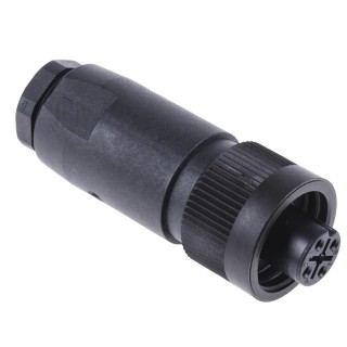 binder Industrial Circular Connector 4 Contacts Cable Socket Female IP67 16A 400V RD24 693 Series RD24