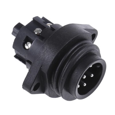 binder 7-Contact Panel Mount Male Socket Power Connector IP67, M3, 250V 10A 693 Series 09-4219-00-07