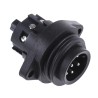 binder 7-Contact Panel Mount Male Socket Power Connector IP67, M3, 250V 10A 693 Series 09-4219-00-07