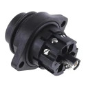 binder 7-Contact Panel Mount Male Socket Power Connector IP67, M3, 250V 10A 693 Series 09-4219-00-07