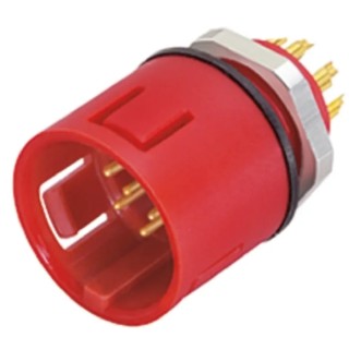 binder Circular Connector, 8 Contacts, Panel Mount, Miniature Socket, Male, IP67, 720 Series 99-9127-50-08