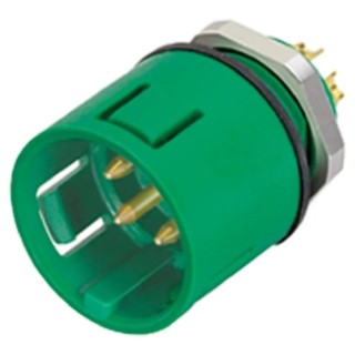 binder Industrial Circular Connector Miniature Panel Mount Socket Male 3 Contacts IP67 250V 7A 99-9107-70-03