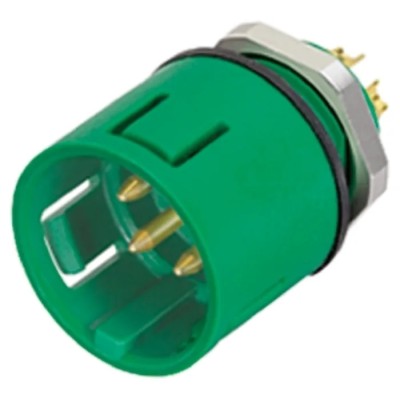 binder Industrial Circular Connector Miniature Panel Mount Socket Male 3 Contacts IP67 250V 7A 99-9107-70-03