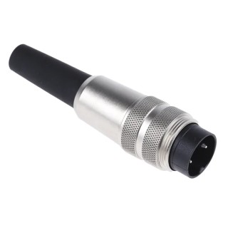 binder Circular Connector 2 Contacts Cable M16 Plug Male IP40 680 Series 09-0301-00-02