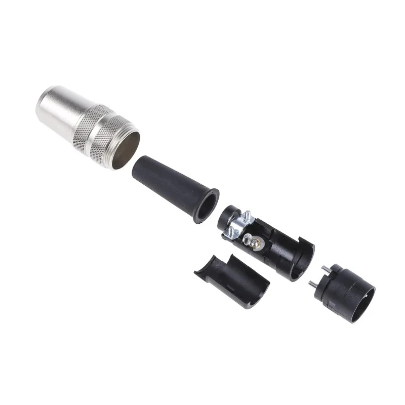 binder Circular Connector 2 Contacts Cable M16 Plug Male IP40 680 Series 09-0301-00-02