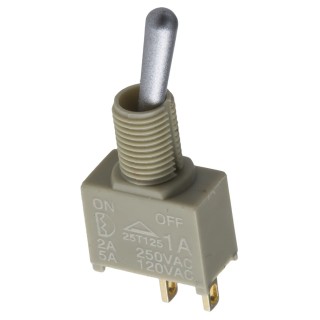 RS PRO Toggle Switch PCB Mount On-On SPDT Solder Terminal 12 V dc 112 V ac 734-6987