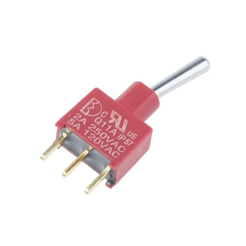 RS PRO PCB Mount On-On SPDT Toggle Switch, Through Hole Terminal, 12 V dc, 112 V ac 734-6962