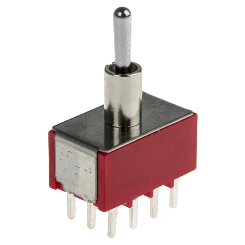 RS PRO Toggle Switch PCB Mount On-On-On 4PDT Through Hole Terminal 20 V dc 112 V ac 734-7012