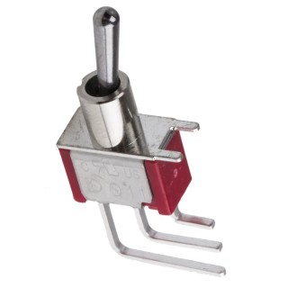 RS PRO Toggle Switch PCB Mount On-On SPDT Through Hole Terminal 26 V dc 112 V ac 734-7072