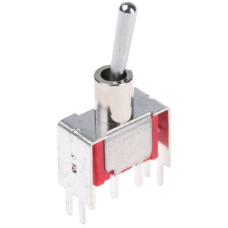 RS PRO Toggle Switch PCB Mount On-On SPDT Through Hole Terminal 26 V dc 112 V ac 7347084P