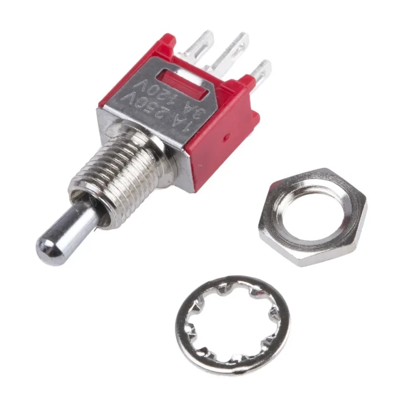 RS Pro SPDT Toggle Switch Panel Mount On-Off-On Solder Terminal 24 V dc 240 V ac 7347233P
