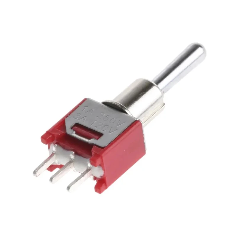 RS PRO Toggle Switch PCB Mount On-Off-On SPDT Through Hole Terminal 24 V dc 240 V ac 734-7224