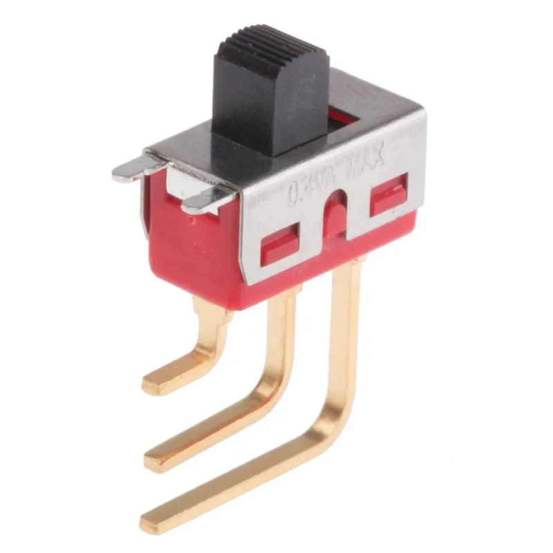 RS PRO PCB Slide Switch SPDT Latching 400mA Nylon Actuator 28V DC 250V AC 734-7309