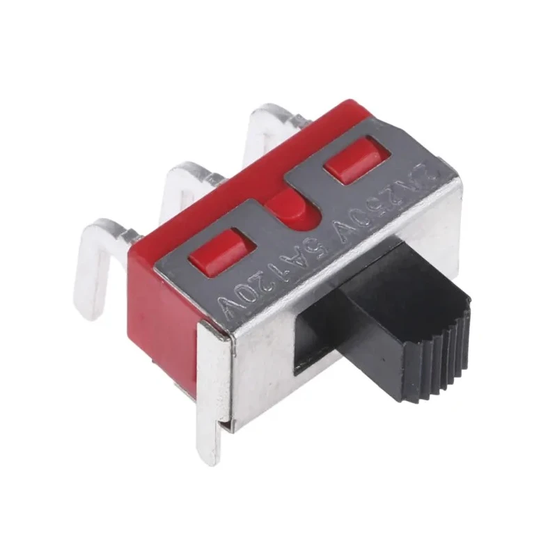 RS PRO PCB Slide Switch SPDT Latching 5A 28V DC Silver Plated Brass 734-7296