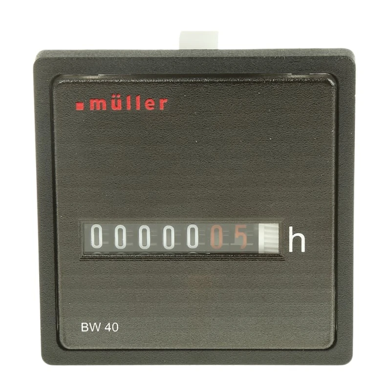 Muller 6 Digit Motor Driven Counter, No Reset, 4.4mm Digit Height, 24V, 60Hz BW40