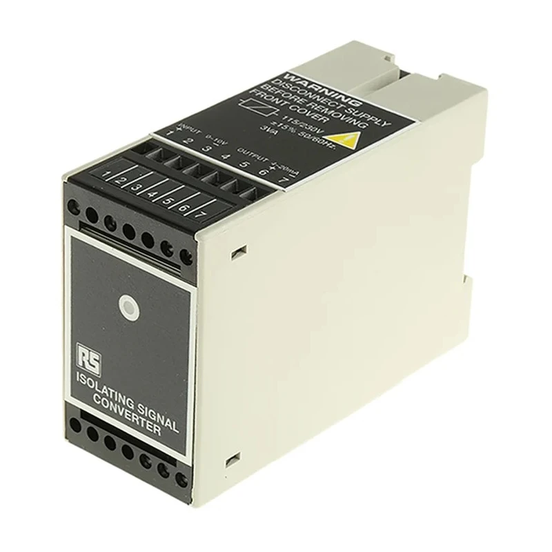 RS PRO Signal Conditioner Voltage Input Current Output 230V AC 24V AC Supply 629-522