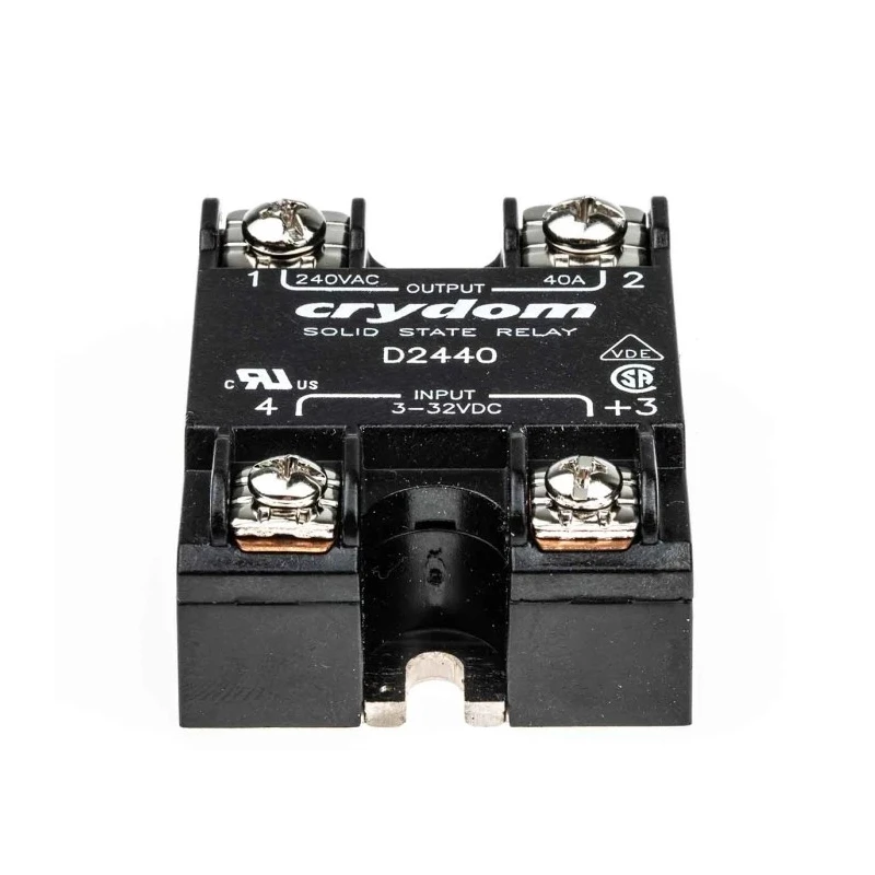 Crydom 1 Series Solid State Relay Panel Mount, 40 A Load Current, 280 Vrms Load Voltage, 32V DC Control D2440