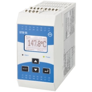 P.M.A STB 55 DIN Rail Temperature Limiter, 1 Output Relay 250V ac On-Off STB55-1000-000