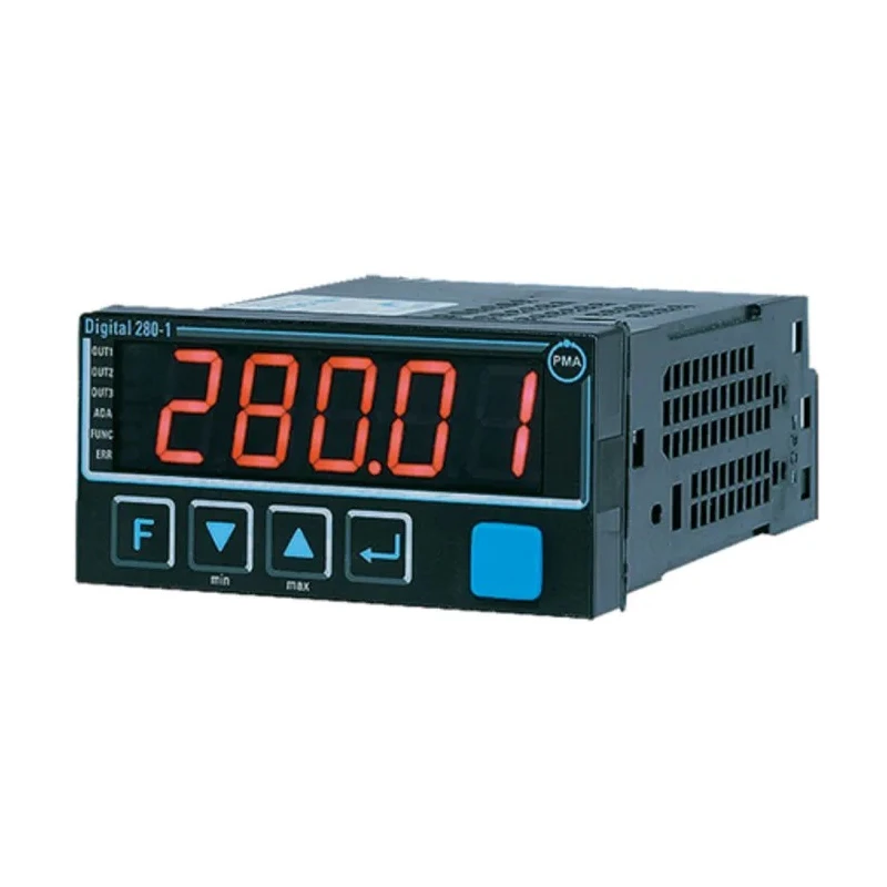 P.M.A Digital 280-1 Panel Temperature Indicator 3 Input, 3 Output 0/2 to 10 V, Relay, Logic, Analogue D280-110-0000D-000