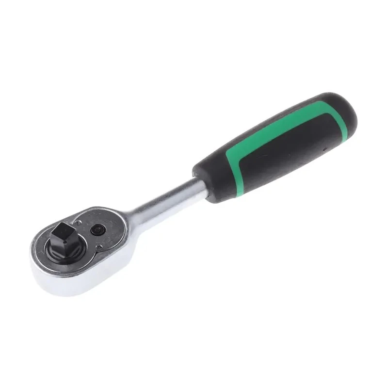 STAHLWILLE 1/4 in Ratchet with Ratchet Handle, 117mm Overall Length, Alloy Steel Chrome Finish 415-2K 11111010