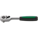 STAHLWILLE 1/4 in Ratchet with Ratchet Handle, 117mm Overall Length, Alloy Steel Chrome Finish 415-2K 11111010