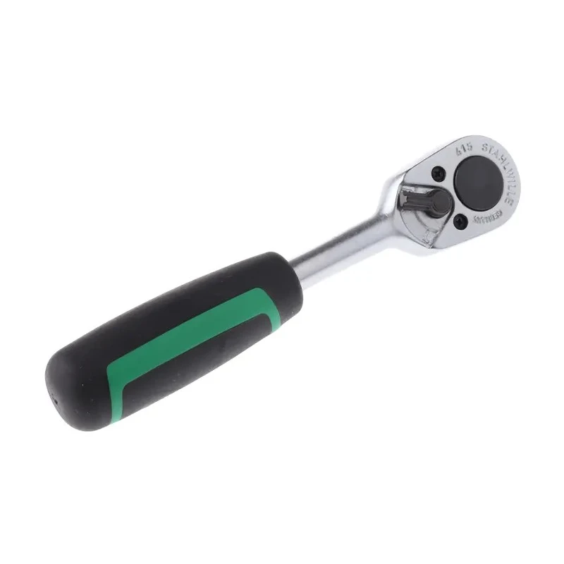 STAHLWILLE 1/4 in Ratchet with Ratchet Handle, 117mm Overall Length, Alloy Steel Chrome Finish 415-2K 11111010