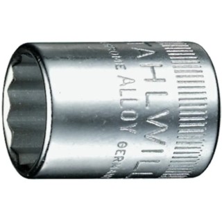 STAHLWILLE 1/4 in Drive 3/8 in 12 Point Square Socket Set 10 Pieces 23mm Overall Length 01530024