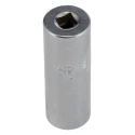 STAHLWILLE 13 mm 12 Point Deep Socket 1/4 in Drive Square, Chrome Finish, 50mm Overall Length 01240013