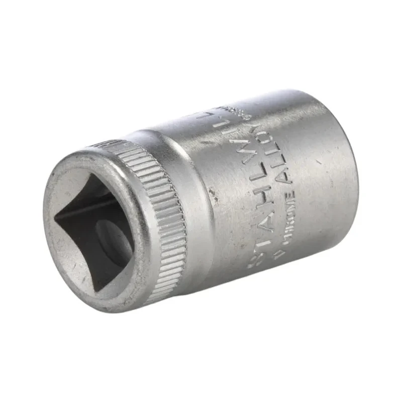 STAHLWILLE 3/8 in Drive 13 mm 12 Point Square Chrome Plated Steel Socket 30mm Overall Length 02010013