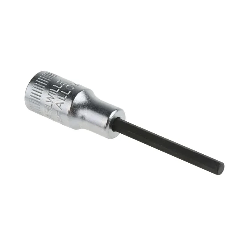 STAHLWILLE 1/4 in Drive Bit Square Chrome Alloy Steel Socket 30mm Overall Length 01050003