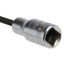 STAHLWILLE 1/4 in Drive Bit Square Chrome Alloy Steel Socket 30mm Overall Length 01050003