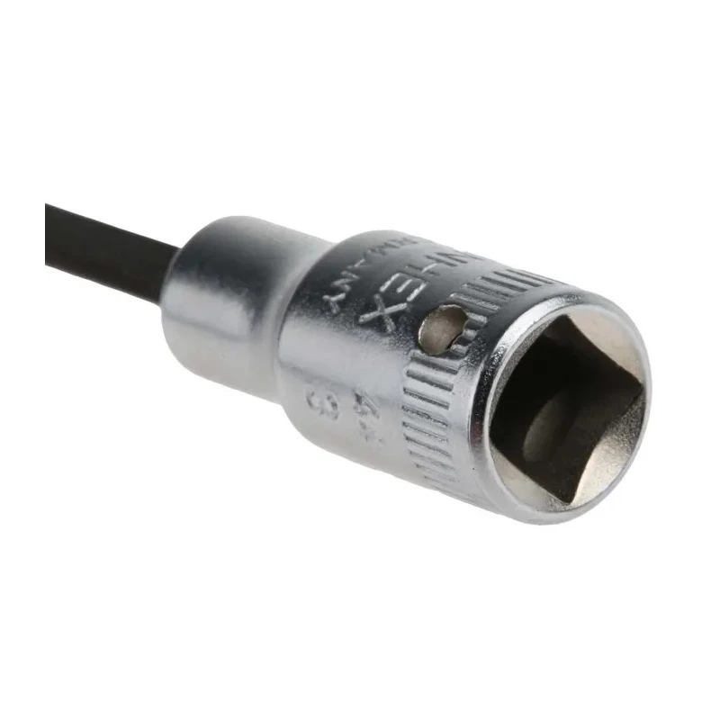STAHLWILLE 1/4 in Drive Bit Square Chrome Alloy Steel Socket 30mm Overall Length 01050003