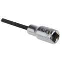 STAHLWILLE 1/4 in Drive Bit Square Chrome Alloy Steel Socket 30mm Overall Length 01050003