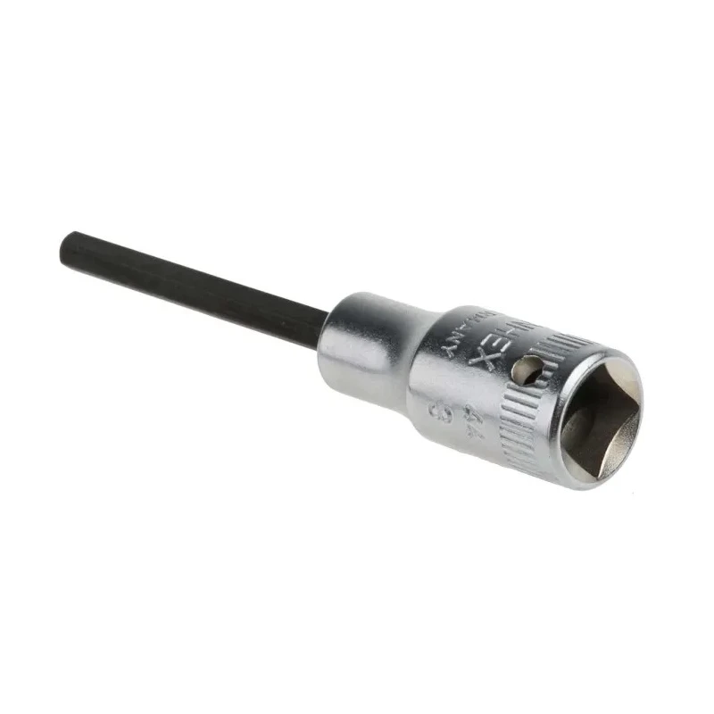 STAHLWILLE 1/4 in Drive Bit Square Chrome Alloy Steel Socket 30mm Overall Length 01050003