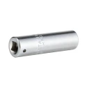 STAHLWILLE 1/4 in Drive 3/8 in 12 Point Square Chrome Plated Steel Deep Socket 50mm Length 01640024