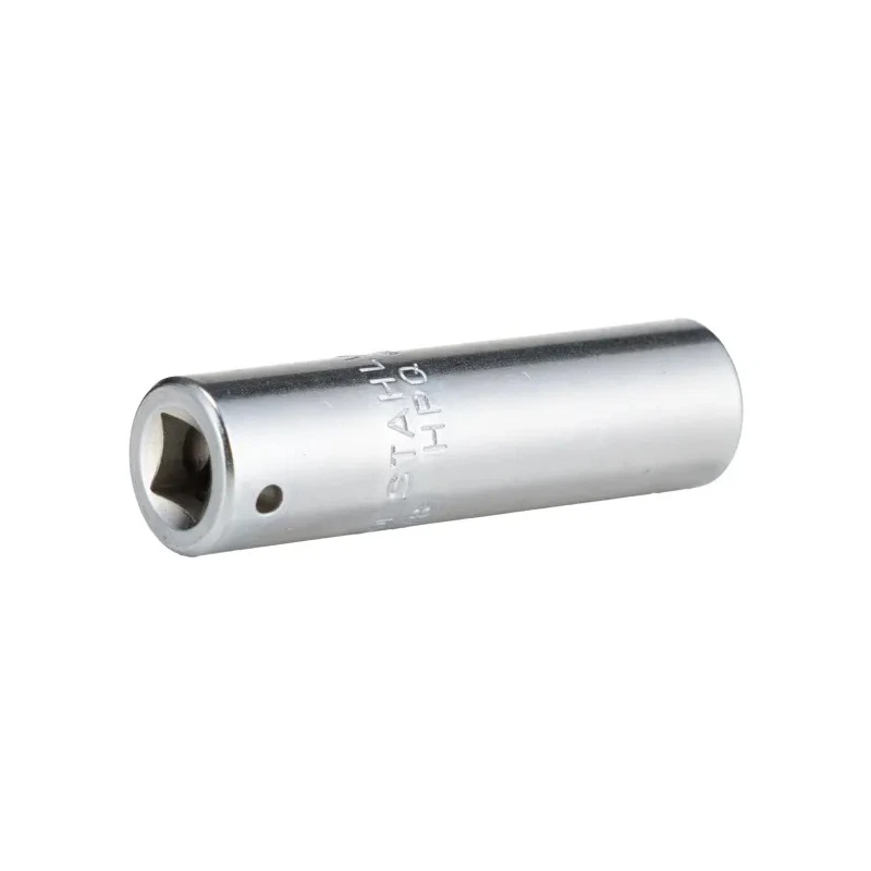 STAHLWILLE 1/4 in Drive 3/8 in 12 Point Square Chrome Plated Steel Deep Socket 50mm Length 01640024