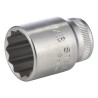 STAHLWILLE 3/8 in Drive 11/16 in 12 Point Square Chrome Plated Steel Socket 32mm Overall Length 02410038