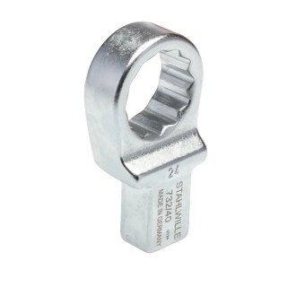 STAHLWILLE Spanner Head Torque Wrench Insert 14 x 18 mm Insert Size, 24 mm Chrome Finish 58224024