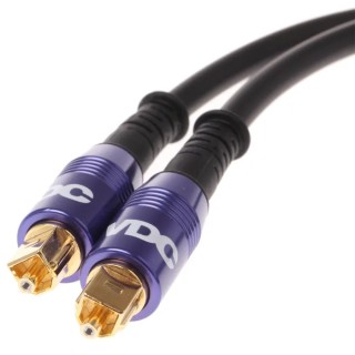 Van Damme Toslink Optical Audio Cable, TOSLINK to TOSLINK Connector, 3 m Length, Plastic Jacket 101-451-000