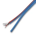 Van Damme VDC twin fig. 8 Series Screened 4 Core Audio Cable Red Blue Jacket 100m 268-090-100