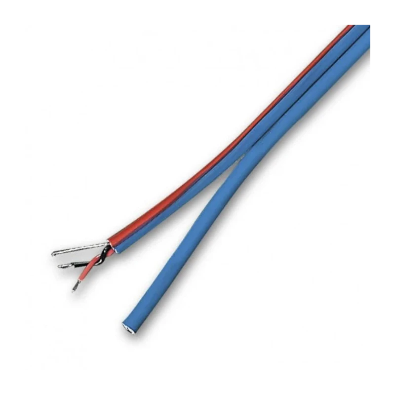 Van Damme VDC twin fig. 8 Series Screened 4 Core Audio Cable Red Blue Jacket 100m 268-090-100