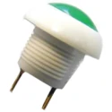 Otto P9 Series Push Button Switch, Momentary, Panel Mount, 12 mm Cutout, DPDT, Green LED, IP64, 28 V dc 115 V ac P9-113195