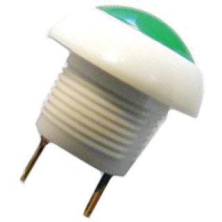 Otto P9 Series Push Button Switch, Momentary, Panel Mount, 12 mm Cutout, DPDT, Green LED, IP64, 28 V dc 115 V ac P9-113195