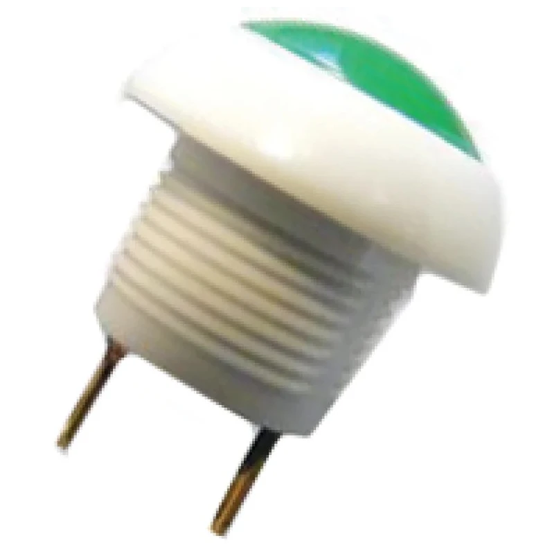 Otto P9 Series Push Button Switch, Momentary, Panel Mount, 12 mm Cutout, DPDT, Green LED, IP64, 28 V dc 115 V ac P9-113195