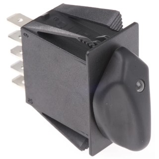 Otto R2 3 Position DPDT Rotary Switch, 20A, Thermoplastic Housing, IP68S, Momentary & Maintained Operation R2AB4555C3N3