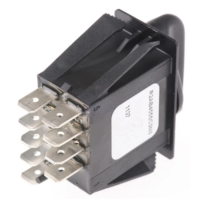 Otto R2 3 Position DPDT Rotary Switch, 20A, Thermoplastic Housing, IP68S, Momentary & Maintained Operation R2AB4555C3N3