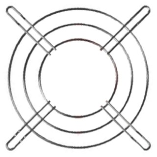 RS PRO Steel Finger Guard for 120 mm Fans, 104.8 mm Hole Spacing, 109 mm Width, 5.5 mm Depth 737-3998